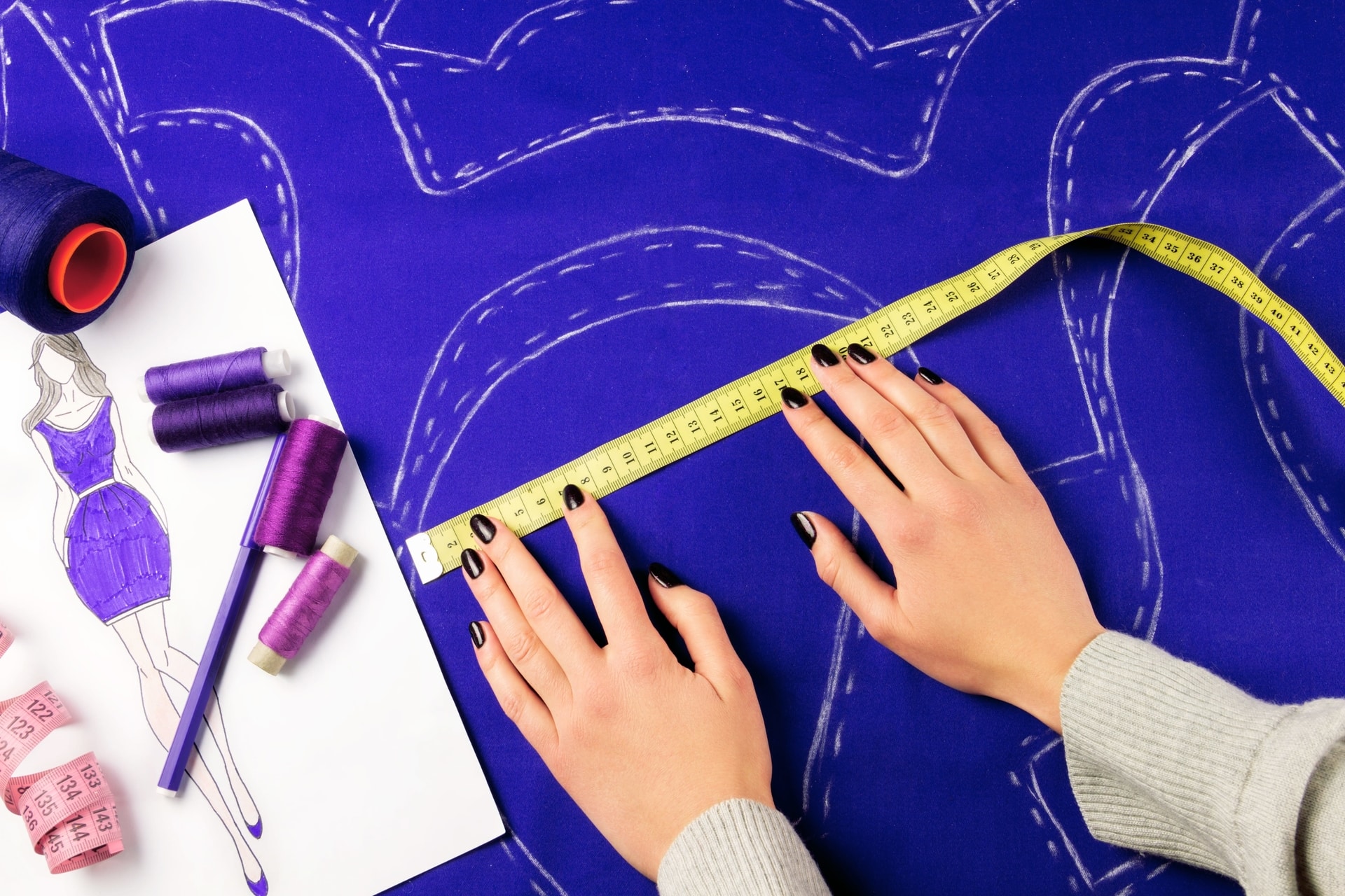 Patterns being drawn